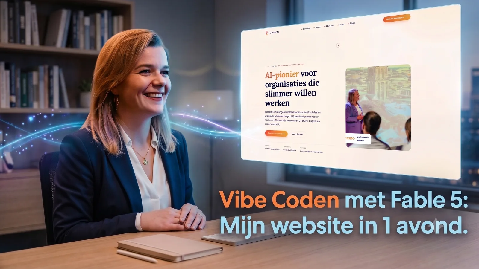 Freya geeft een keynote over AI
